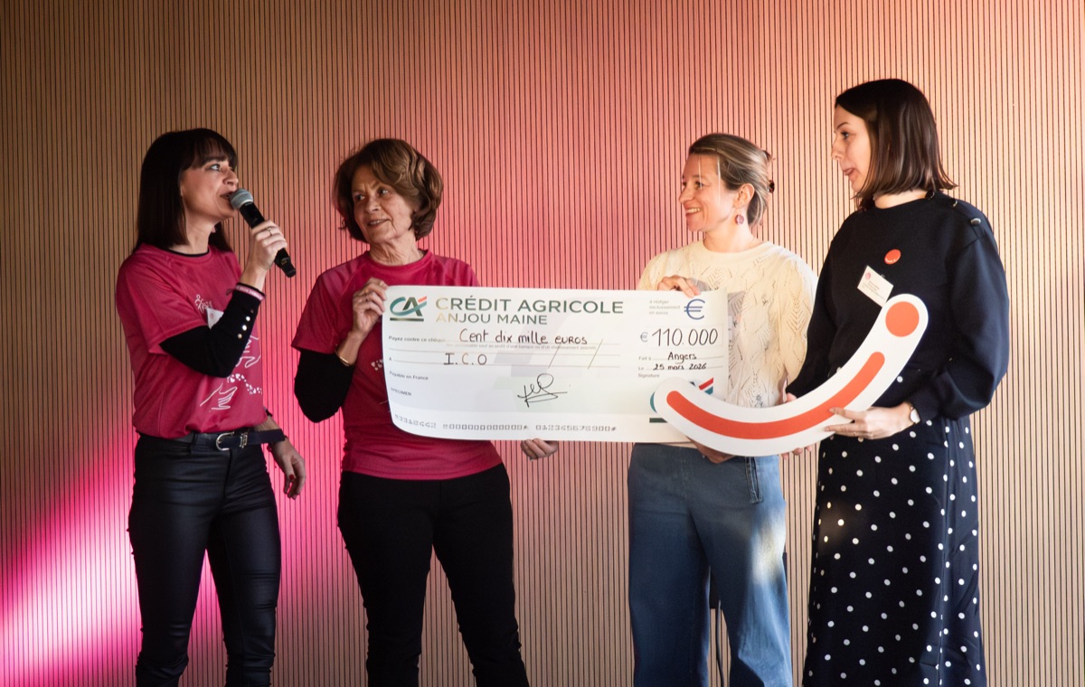 Remise du chèque de 110 000 euros